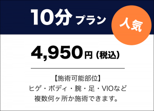 10分プラン　4,950円